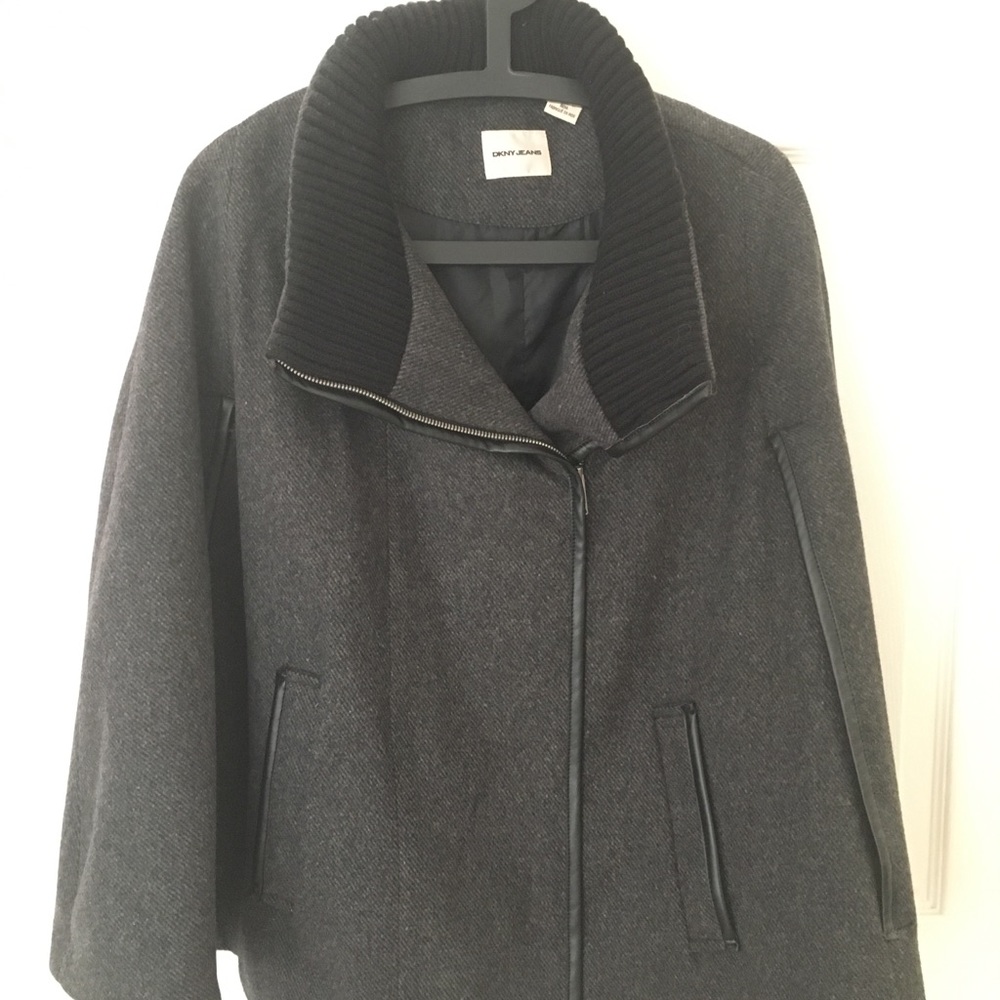 DKNY Jeans Wool Cape